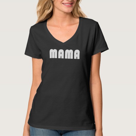 ママAおもしろいシンプルと母性宣言St Tシャツ (正面)