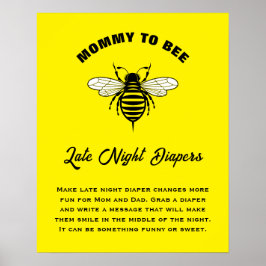 ママBee赤ちゃんシャワートレンディー深夜おむつ ポスター