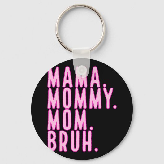 ママBruh Mothers Day 2024ヴィンテージマザー キーホルダー (正面)