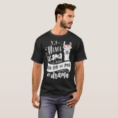 ママLlama時間がないドラマ母の日ク Tシャツ (正面フル)