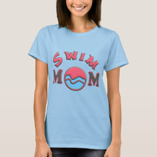 ママTシャツを泳ぐ Tシャツ