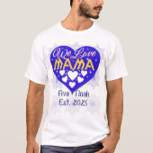 ママTシャツ – かわいいミニマルなママのシャツ Tシャツ (正面)