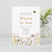 ママtoビー山花ボホママ赤ちゃんシャワー 招待状 (スタンド正面)