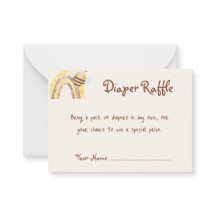 ママtoビー赤ちゃんシャワーおむつラッフルカード