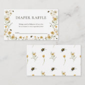ママtoビー赤ちゃんシャワーおむつラッフルカード プレイスカード (正面/裏面)