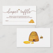 ママtoビー赤ちゃんシャワーおむつラッフル エンクロージャーカード (正面/裏面)