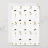 ママtoビー赤ちゃんシャワー招待状蜂蜜の花 招待状 (裏面)