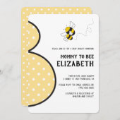 ママtoビー（昆虫）マルハナバチ赤ちゃんシャワー招待 招待状 (正面/裏面)