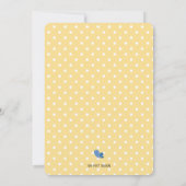 ママtoビー（昆虫）マルハナバチ赤ちゃんシャワー招待 招待状 (裏面)