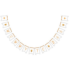 ママTo Bee赤ちゃんシャワーパーティー バンティングフラッグ