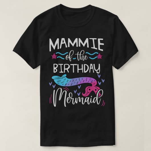 マミエオブザ誕生日マーメイドファミリーバイデイパーティーC Tシャツ (デザイン正面)