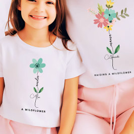 マミニマッチングカスタムワイルドフラワー Tシャツ