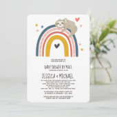 マミーとベビースロッスレインボー |メールによるベビーシャワー 招待状 (スタンド正面)