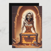 マミーのいたずら - ハロウィン ギフトカード シーズンカード (正面/裏面)