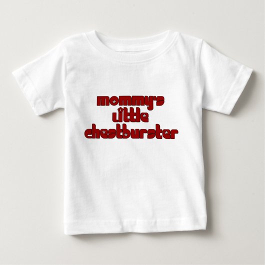 マミーの小さなチェストバースター ベビーTシャツ (正面)