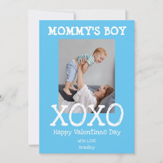 マミーの少年 |写真 |ハグとキスバレンタイン シーズンカード (正面)