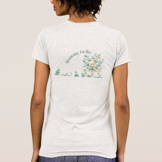 マミーはシャツ、ユーカリ、風船になること Tシャツ (裏面)