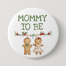 マミーはジンジャーブレッドのクリスマスベビーピン 缶バッジ