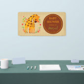 マミーキリンと子牛のベビーシャワー 横断幕 (トレードショー)