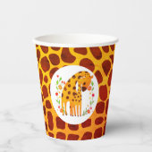 マミーキリンと子牛のベビーシャワー 紙コップ (正面)