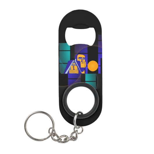 マミーキングベイビグミニボトルオープナーとキーチェーン キーホルダー栓抜き (正面)