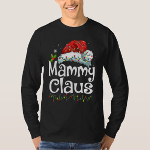 マミークラウス サンタ帽子 クリスマスパジャマ ファミリーマッチング Tシャツ