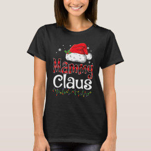 マミークラウス サンタ帽子 赤格子柄 バッファロー クリスマス Tシャツ