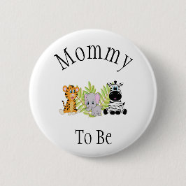 マミーサファリジャングル新生児シャワー 缶バッジ