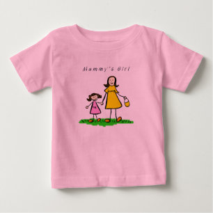 マミーズガールTシャツ(ブラネット) ベビーTシャツ