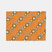 マミーズリルピーナッツ フリースブランケット (正面(横))