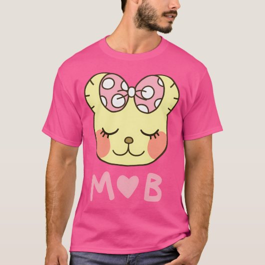 マミーベアちはやふるハート Tシャツ (正面)