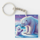 マミーポーラークマとカッブ | キーホルダー (正面)