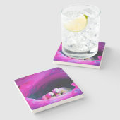 マミーポーラークマとカッブ | ストーンコースター (横)