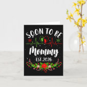 マミー2026 妊娠初期のお知らせ カード (黄色い花)