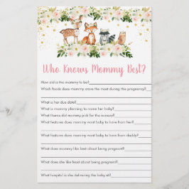 マミー・ゲームを知っている少女ウッドランド最高のフローラ