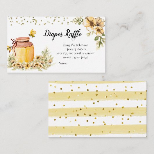 マミー・トゥ・ビー おむつラッフル カード (正面/裏面)