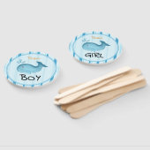 マミー トゥ ビー キュート クジラ ベイビー シャワー 性別 発表 ハンドファン (組立なし)