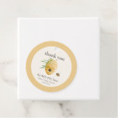 マミー・トゥ・ビー ストライプド・イエロー ハニー・ビー ベイビー・シャワー フェイバータグ (インサイチュ)