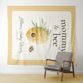 マミー トゥ ビー ビービーブ  ベイビーシャワー ウェルカムサイン タペストリー (インサイチュ(横))