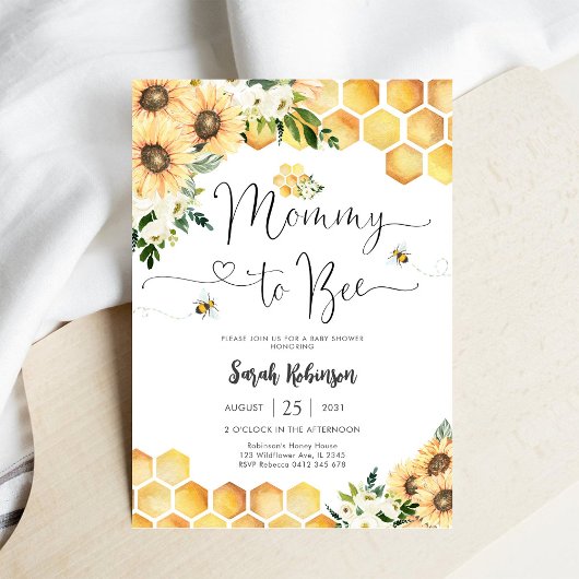 マミー・トゥ・ビー ベイビーシャワーの招待状 招待状