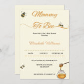 マミー・トゥ・ビー・ベイビーシャワー招待状 招待状 (正面/裏面)