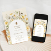 マミー・トゥ・ビー・ベイビーシャワー ワイルドフラワー 招待状