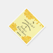 マミー・トゥ・ビー！ ベビーシャワーのお礼 スタンダードカクテルナプキン (角)