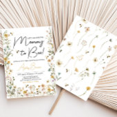 マミー・トゥ・ビー ワイルドフラワー ベイビー シャワー 招待状