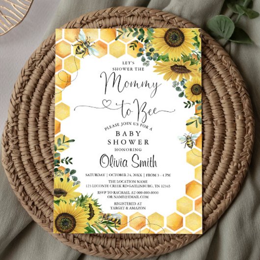 マミー・トゥ・ビー　男女兼用ベビーシャワー招待状 招待状