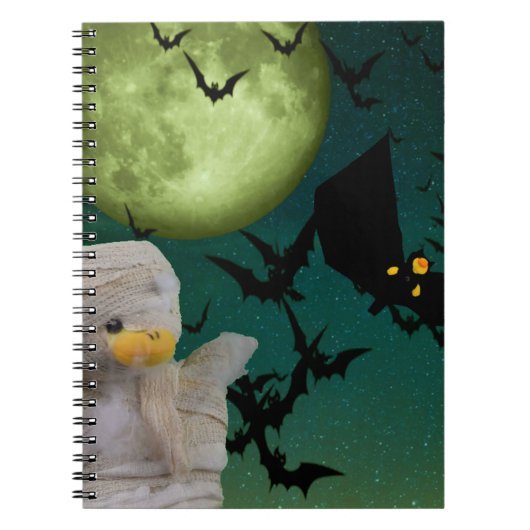 マミー、バット&ムーンハロウィン ノートブック (正面)