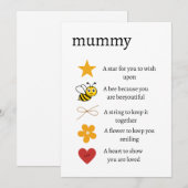 マミー 愛してるよ ギフト トークン 愛してるよ ギフト 感謝 シーズンカード (正面/裏面)