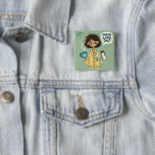 マムおもしろいボタンバッジ – "Mom Life 24/7" 缶バッジ (インサイチュ)