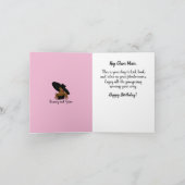 マムアフリカンアメリカンハッピーバースデーカード カード (内部)