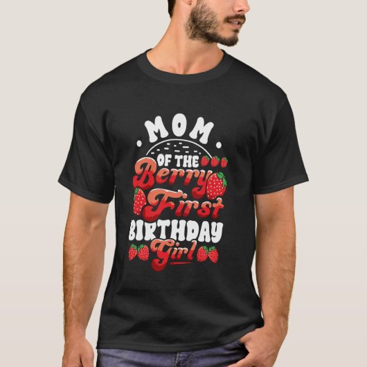 マムイチゴ1st誕生日マムオブワンベリー最初 tシャツ (正面)